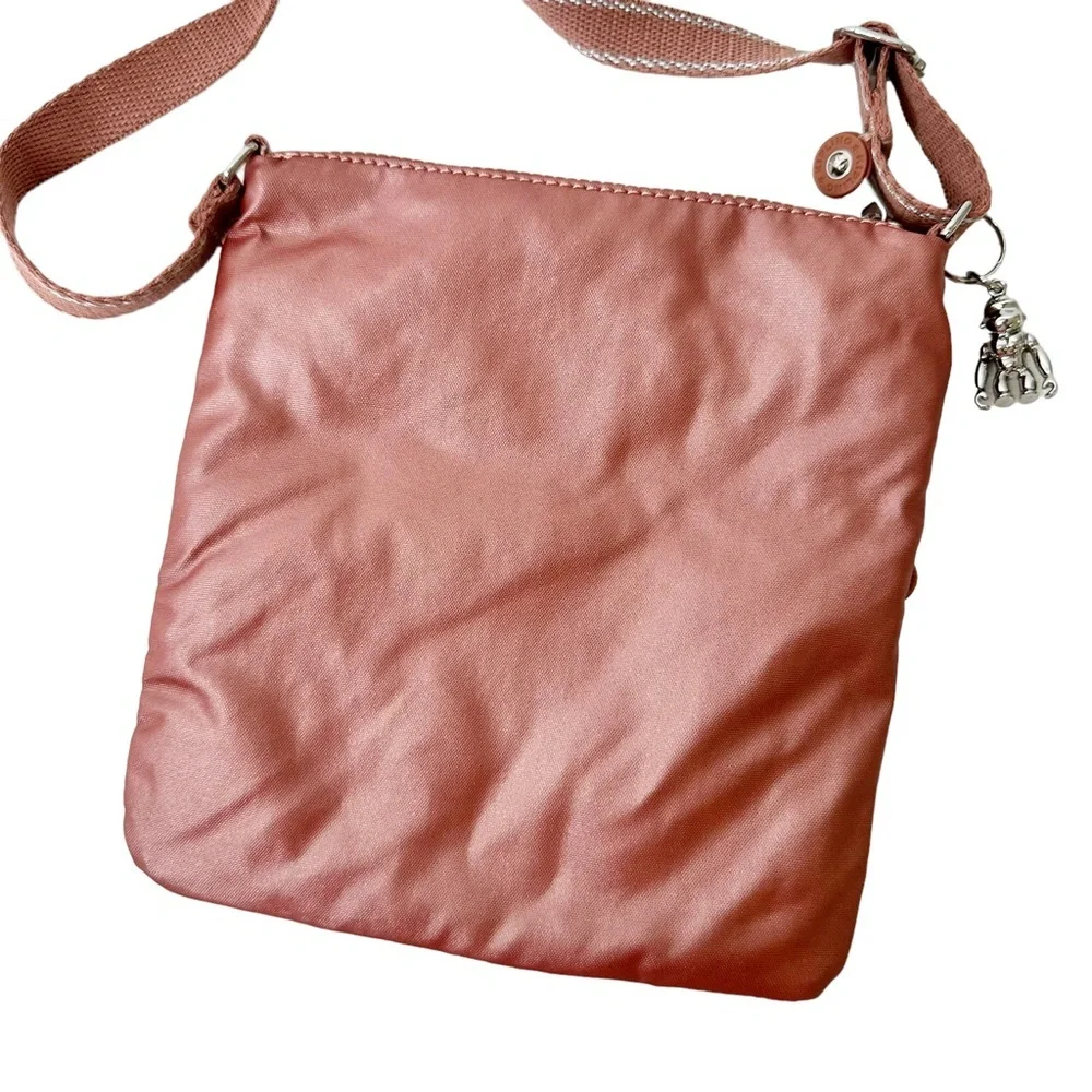 Kipling Rose Blush Crossbody Purse Bag Travel Weatherproof